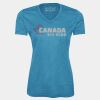 Pro Team Heather Proformance V-Neck Ladies' Tee Thumbnail